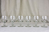 Six very large antique French glasses