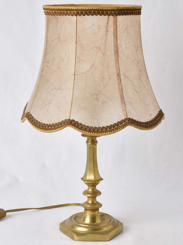 Antique elegant vellum table lamp
