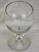 SEVEN early 20th Century crystal wine glasses