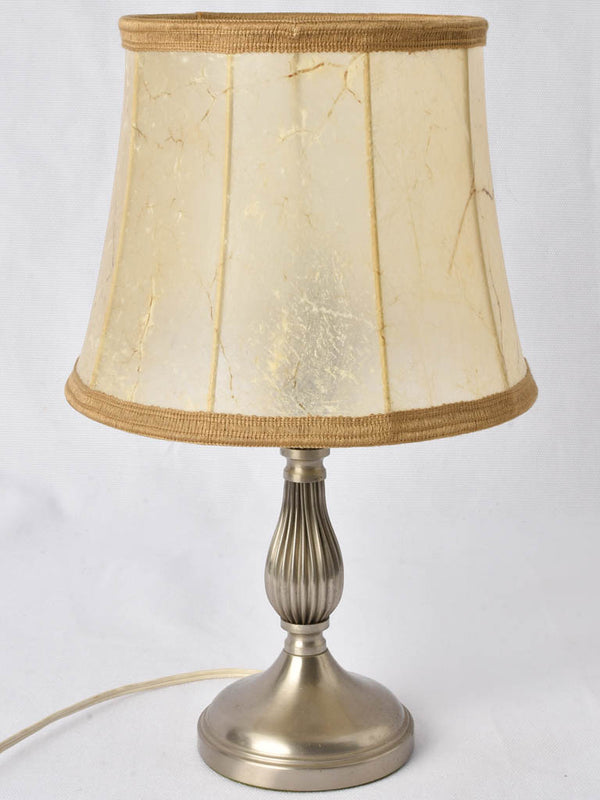Antique Pewter Base Table Lamp