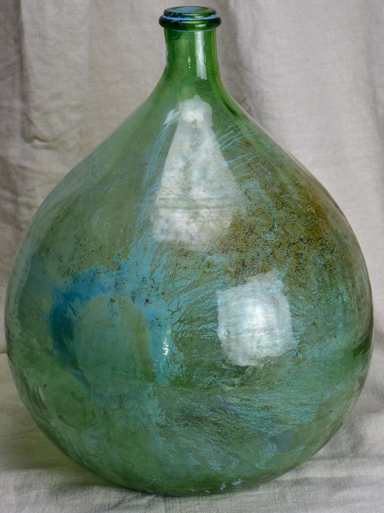 Large 19th Century hand blown glass demijohn