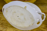 19th Century white French sauce dish with lid