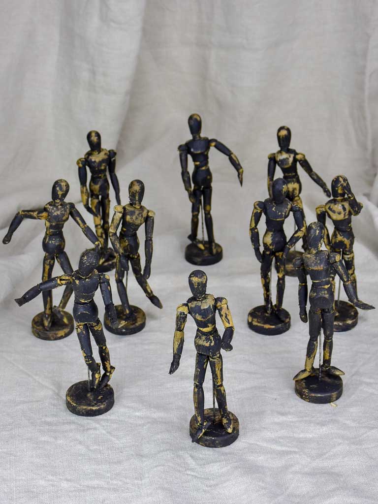 Collection of 10 artist's mannequins