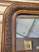 Mirror, Louis Philippe, dark gilded, 19th-century