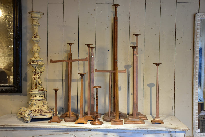 Collection of vintage French hatstands