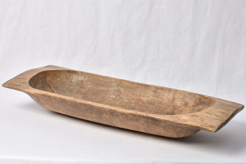 Traditional wooden ornamental dough bowl