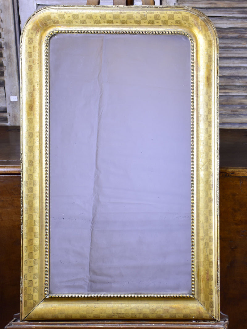 Large Louis Philippe mirror with gold frame