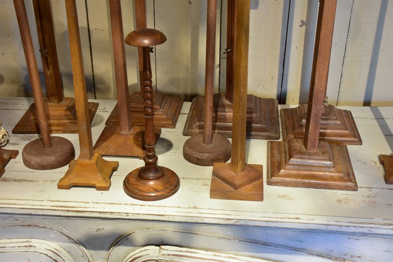 Collection of vintage French hatstands