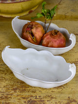 A pair of antique French Limoges porcelain sauce / nut bowls