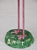 Vintage French garden sculpture of a stalk bird 20½"