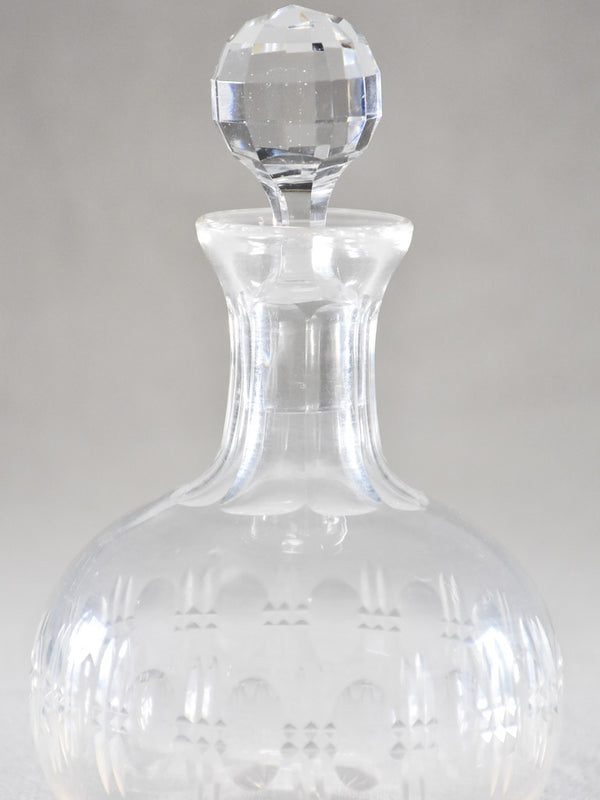 Vintage Baccarat crystal carafe 8¼"