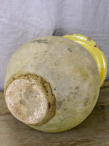 Small 19th Century French Biot jar with yellow glaze 19¾"