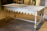 Antique French butcher's table with zinc top