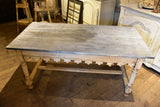Antique French butcher's table with zinc top