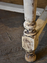 Antique French butcher's table with zinc top