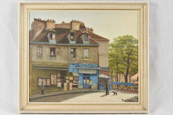 Colourful 1930s Montmartre Scene Artwork