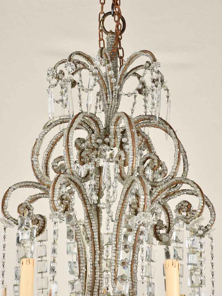 Elegant 19th century Italian chandelier - 8 globes 41¼"