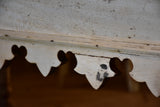 Antique French butcher's table with zinc top