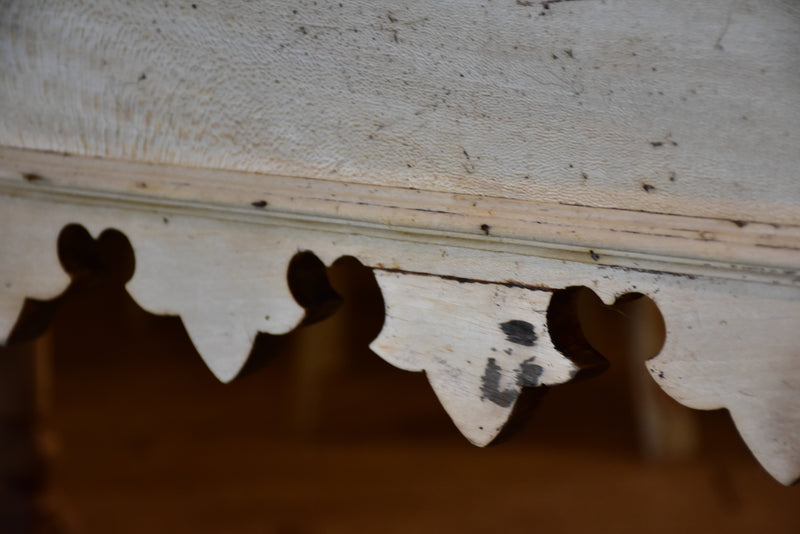 Antique French butcher's table with zinc top
