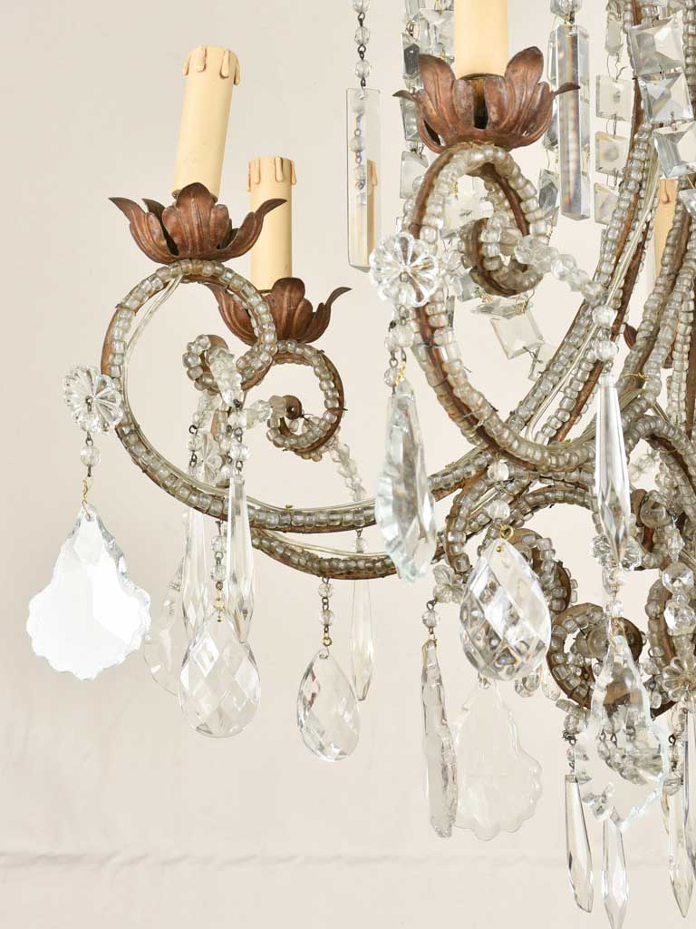 Elegant 19th century Italian chandelier - 8 globes 41¼"