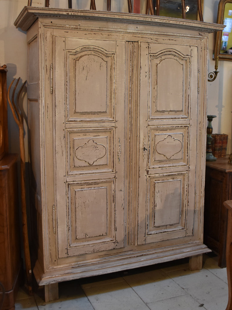 French country armoire with beige patina – 18th century