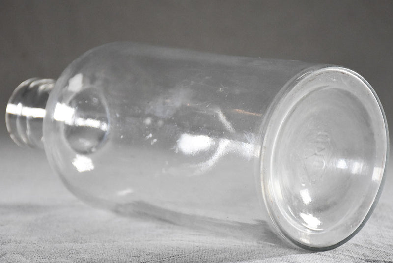 Vintage-style Clear French Preserving Vase