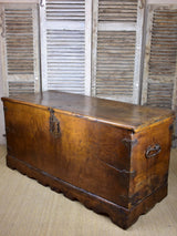 Large 17th century French voyage trunk