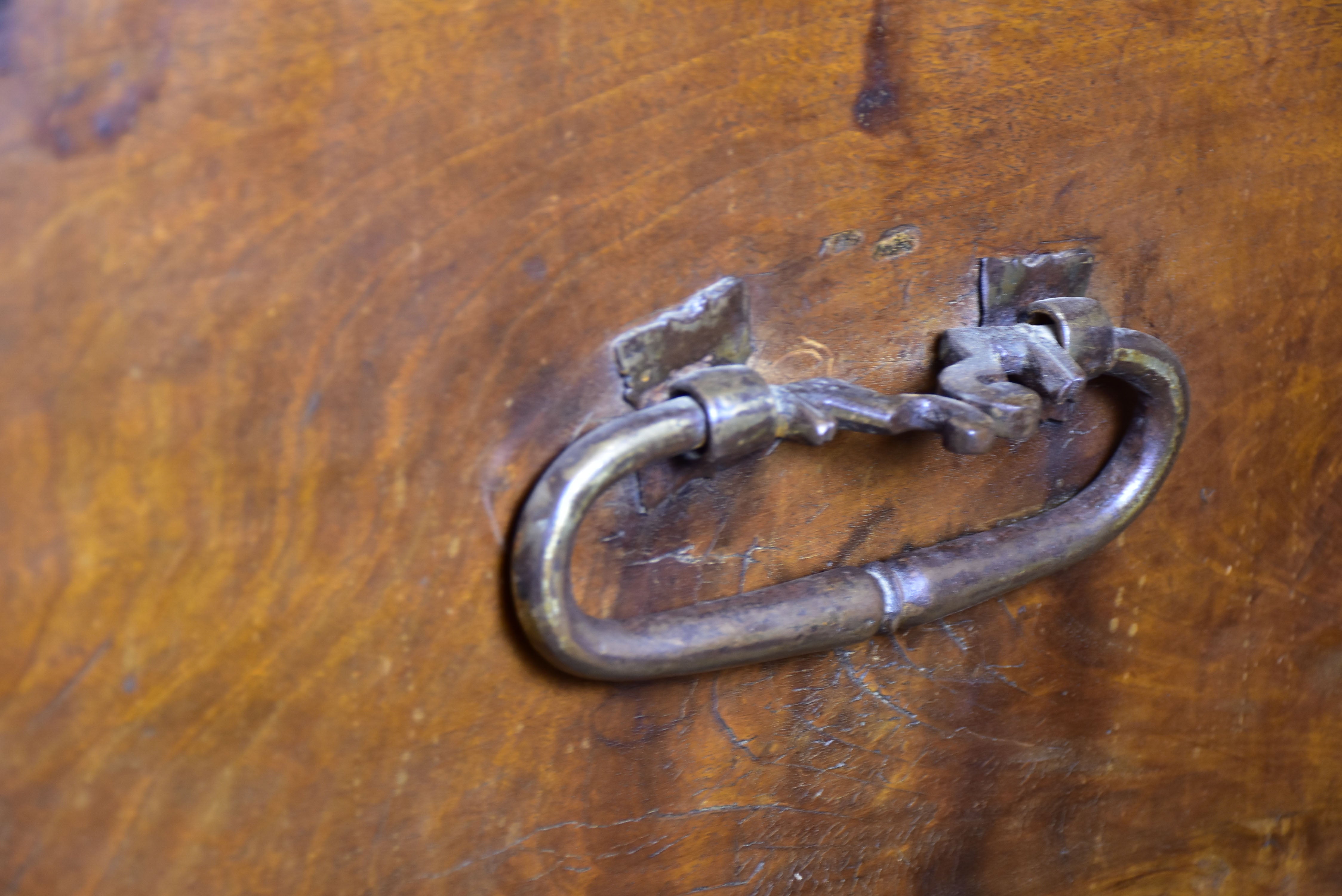RESERVED Large 17th century French voyage trunk