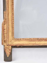 Crested Louis XVI mirror w/ portrait 17¼" x 32¾"