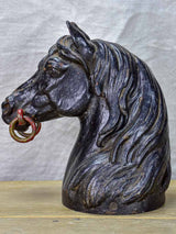 19th Century cast iron horse head from a horse stud