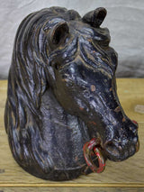 19th Century cast iron horse head from a horse stud