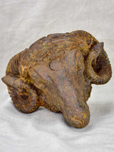 Rare 19th Century ram's head from a butcher