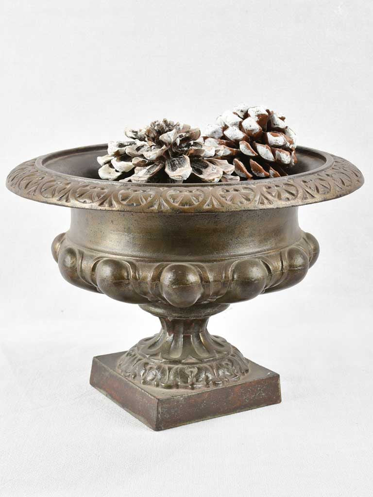 Small cast iron Medici urn - 9½" x 13½"
