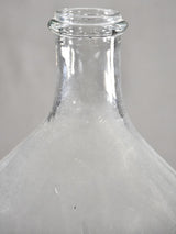 Large antique glass demijohn bottle 20¾"