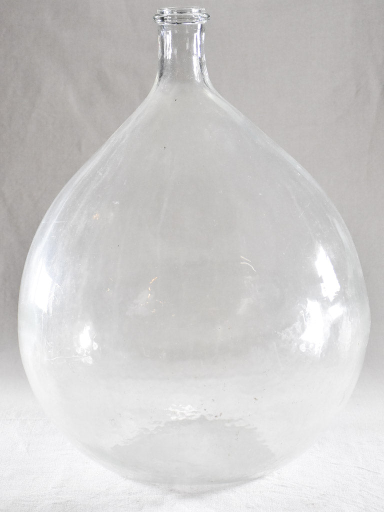 Large antique glass demijohn bottle 20¾"