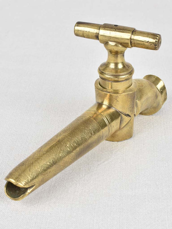 RESERVED RF BRONZE TAP, WINE BARREL, EARLY 20TH CENTURY 9¾"