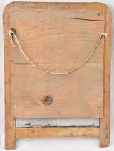 Classic antique footed tombstone mirror