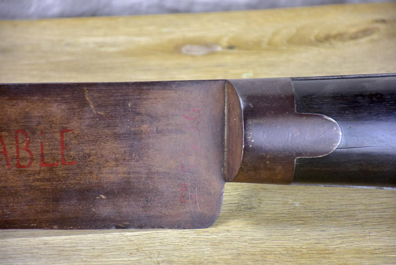 Huge 19th Century cutler's sign branded 'L'Indemanchable' 36½"