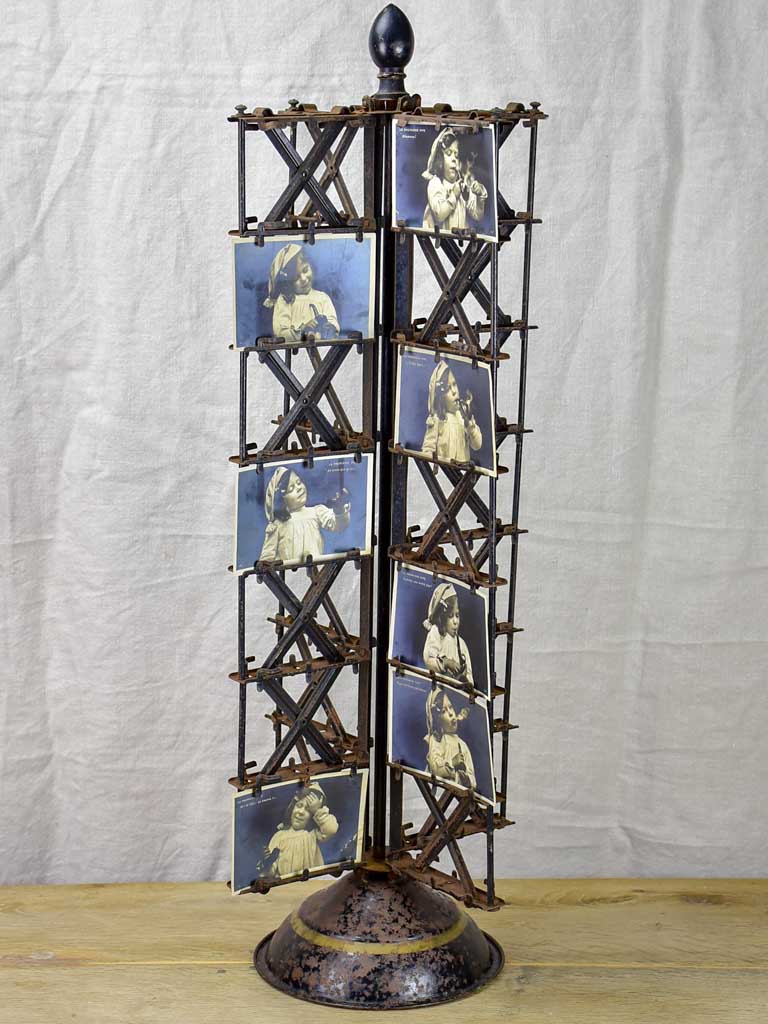 Late 19th Century post card display stand 33"