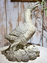 Vintage French garden sculpture of a goose