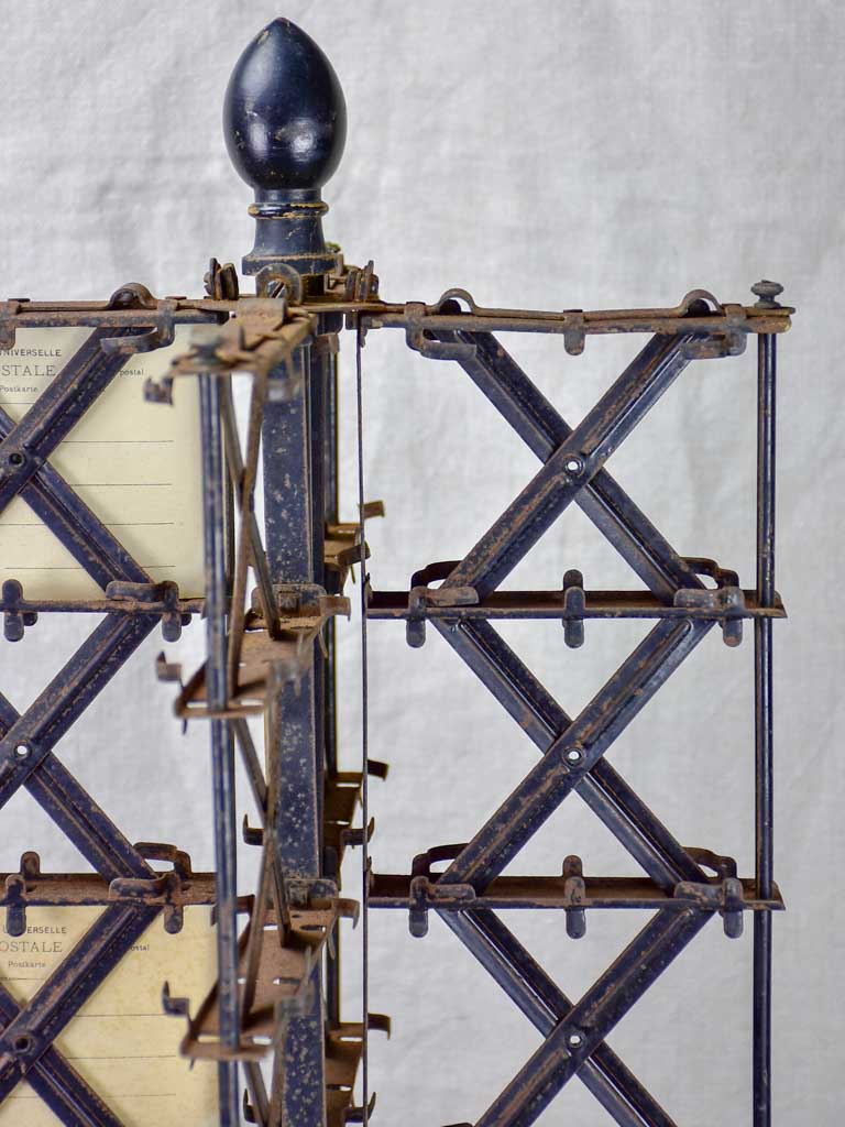 Late 19th Century post card display stand 33"