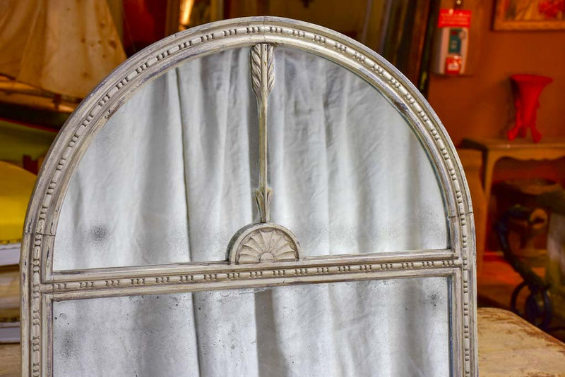 19th Century French mantle mirror - arched