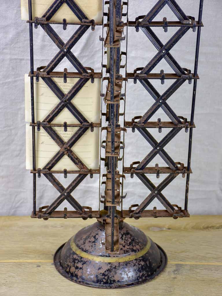 Late 19th Century post card display stand 33"