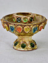 Hand-Painted 1960's Vallauris Candlestick