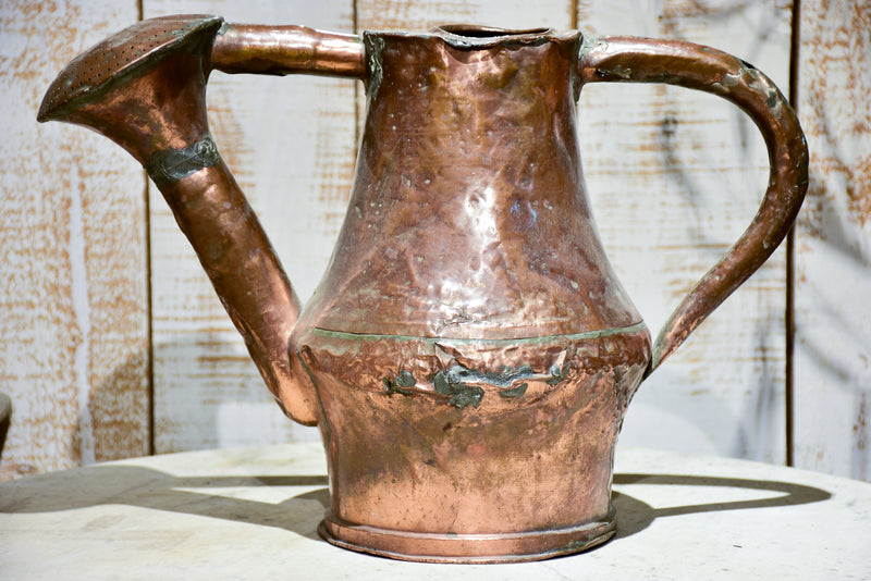 Late 18th century copper watering can