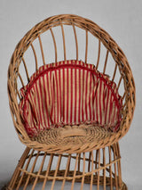 Two miniature early-twentieth century wicker armchairs 9¾"
