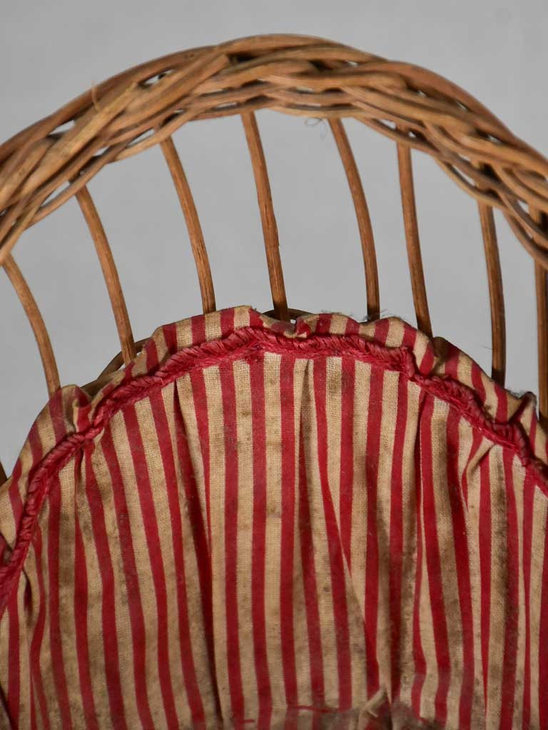Two miniature early-twentieth century wicker armchairs 9¾"
