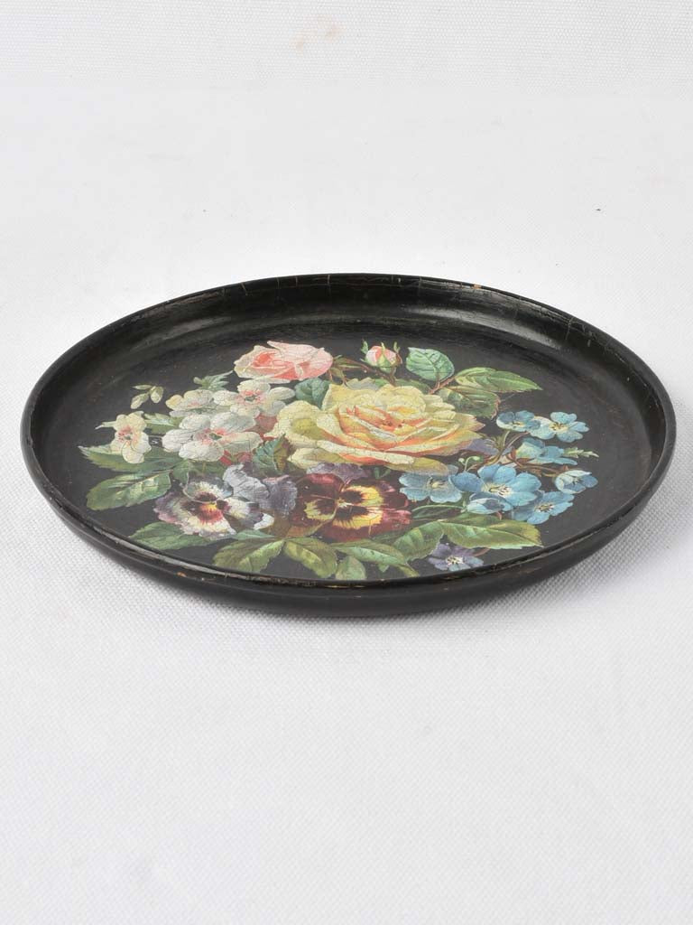Antique Napoleon III Papier Mâché Coaster