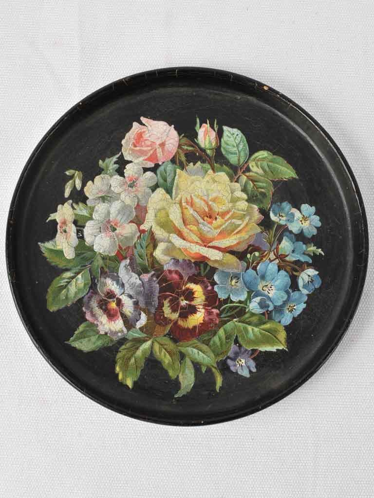 Charming Rose and Pansy Coaster Art
