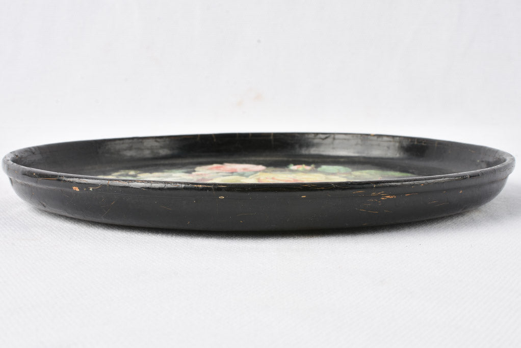 Small Classy Papier Mâché Floral Coaster